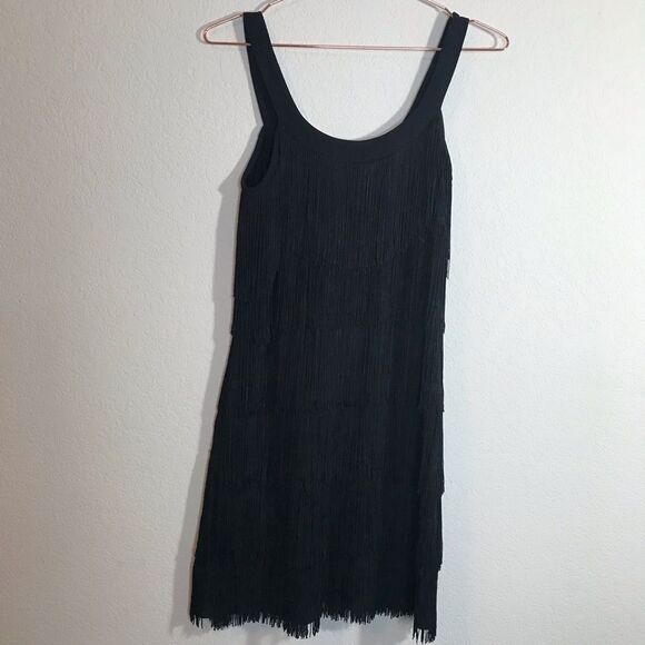NWT WHBM all over fringe mini party dress - Picture 1 of 6